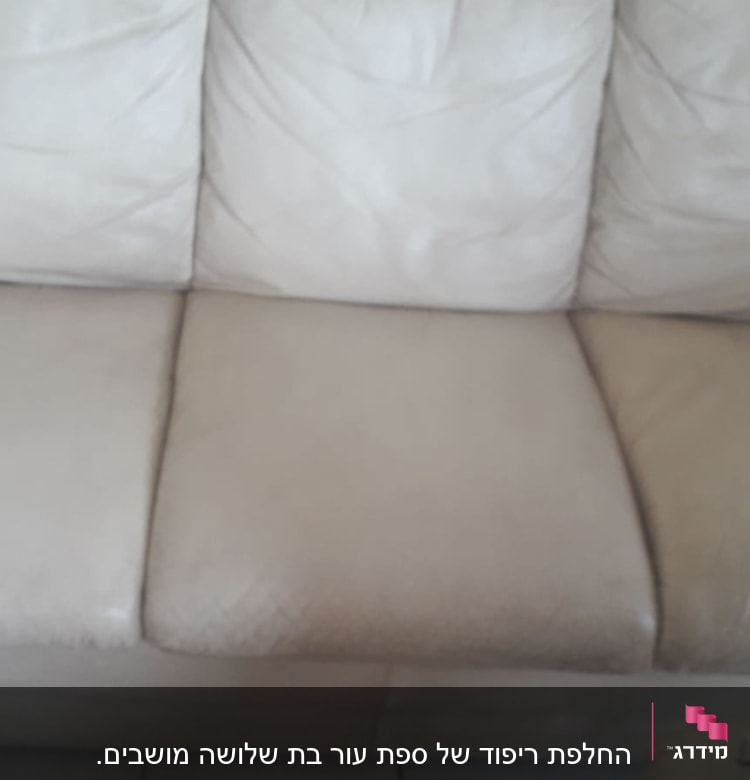 כריות מושב ספה מרופדות בבד בהיר